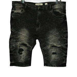 D.A.S.H American Designer Shorts Black Distressed Denim Mens 42